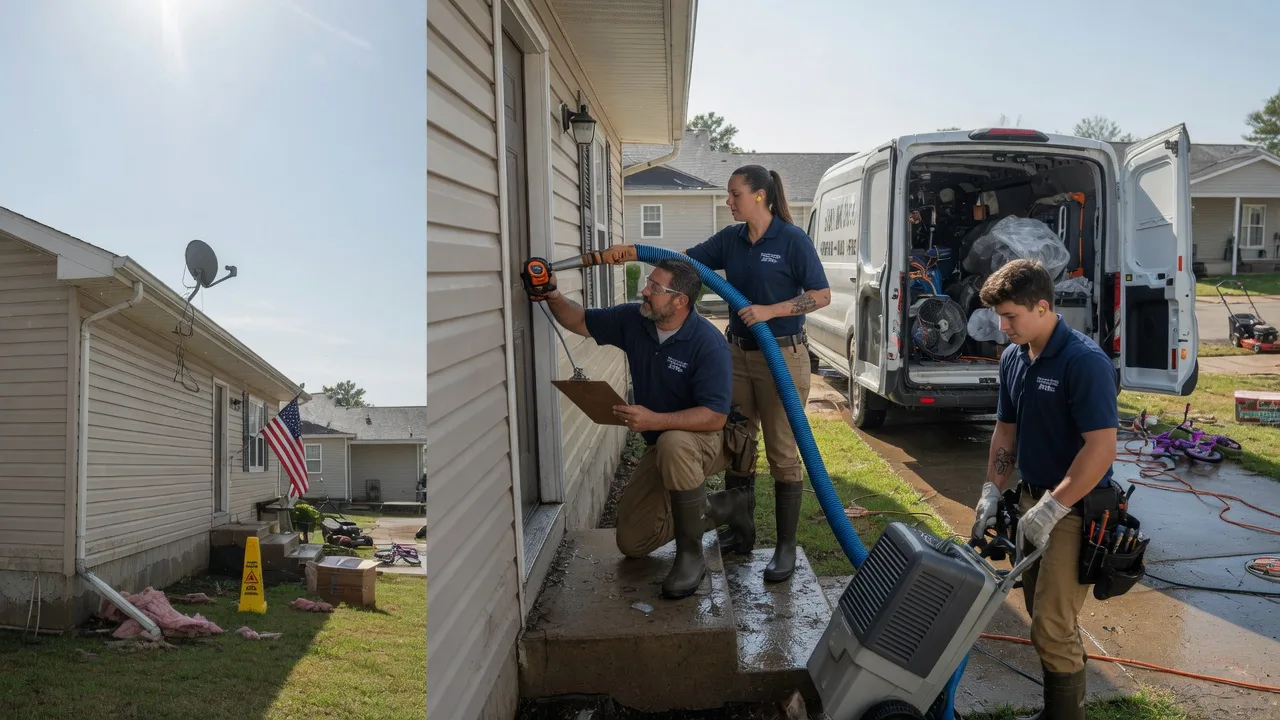 Ceiling Water Damage Restoration in Simpson, KS near me